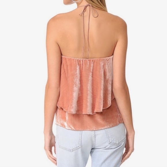 Alice + Olivia Marybeth velvet halter top - Picture 2 of 14